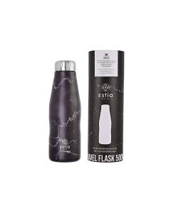 Θερμός Travel Flask Save the Aegean 500ml Pentelica Black Estia Home Art 01-16609