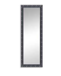 Καθρέπτης Επιτοίχιος Π70xY170 εκ. Black-Silver Wood Πλαίσιο Mirrors & More Sonja 1070396