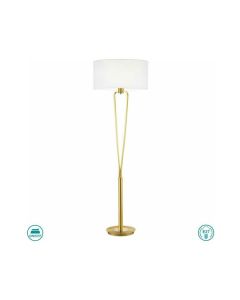 Φωτιστικό Επιδαπέδιο Υ160xØ50εκ. 1xE27 Μέταλλο Brass Mat Trio Lighting Paris II 400200108