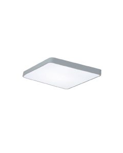 Πλαφονιέρα Οροφής 50x50cm Led 96w 9600lm 3CCT by switch on base Γκρι Μέταλλο & Ακρυλικό Inlight 42034-Gray 