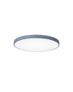 Πλαφονιέρα Οροφής Ø80xH5cm Led 150w 12000lm 3CCT by switch on base Γκρι Μέταλλο & Ακρυλικό Inlight 42035-A-Gray 