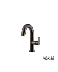 Μπαταρία Νιπτήρα με βαλβίδα Clic Clac Armando Vicario Slim Black Chrome 500010-405