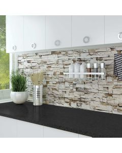 Beige Stones XL πλάτη προστασίας τοίχων κουζίνας και μπάνιου (67603) Ango