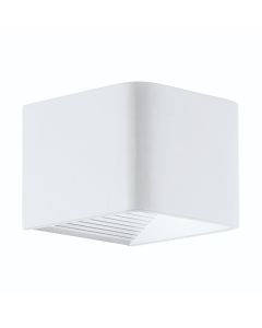 Απλίκα Επίτοιχη Εξωτερικού χώρου IP44, 6watt Led 750 lm 3000K Αλουμίνιο Λευκό Eglo Dominni 1 98266