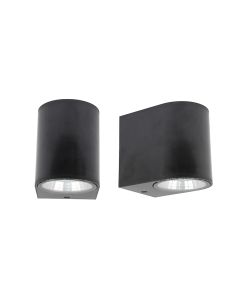 Φωτιστικό Σποτ Εξ.Χώρου IP65 Μαύρο 9x7,5x10cm Led 2x4w 3000K 740lm Sun Light BINO-1706