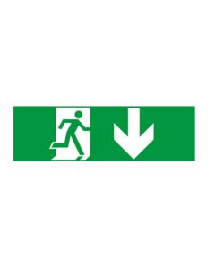 ARROW DOWN STICKER FOR EXIT/EMERGENCY LIGHTING ACA HAP2