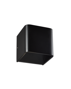 ΕΠΙΤΟΙΧΙΟ Φ/Σ LED ΜΑΥΡΟ UP-DOWN CUBE 1X3W 230V 3000K 30000hr NEPHELE ACA L35037BK