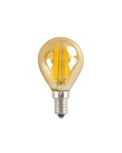 LED FILAMENT E14 BALL AMBER DIM 4W 2700K 230V AC 390LM RA80 ACA RETRO4WWDIMAM