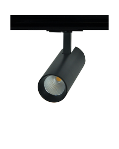 SAND BLACK LED TRACK LUMINAIRE 10W 3000K 1-PHASE 36° 1000LM 230V AC Ra80 Φ55*153MM 5YRS ACA SOLINE1030B2