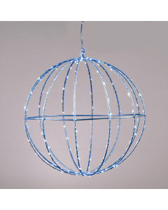 "D30CM SILVER BALL" 144 ΜΙΝΙ LED ΛΑΜ, ΜΠΛΕ, ΑΣΗΜΙ ΚΑΛΩΔ. ΧΑΛΚΟΥ,ΑΝΤΑΠΤ.(4.5VDC),IP44, 3M ΔΙΑΦ ΚΑΛ ACA X0614464226