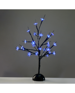 "TABLE TREE" 25 LED ΣΧΕΔΙΟ ΛΑΜΠΑΚ ΜΕ ΜΠΑΤΑΡΙΑ 3xAA ΜΠΛΕ IP20 10x10x45cm ACA XCHERRYLEDBL45