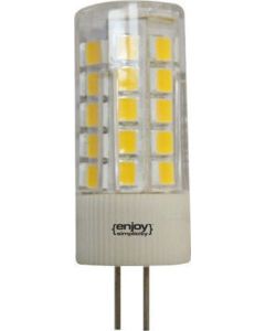 Λαμπτήρας  Led G4 5W 4000K 400lm Ø16*46mm  A++, 360 Μοίρες, Κεραμική με πλαστικό Enjoy EL104404 