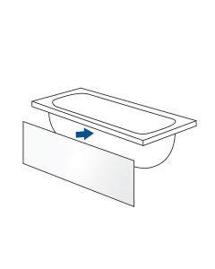 Ποδιά Μπανιέρας 180x54cm Εμπρός Carron Bathrooms P180/540/A1