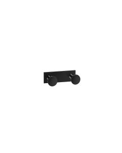 Άγκιστρο Διπλό Black Mat W8,5xD3,5xH3,5cm Sanco Bath Robe Hook 0682-M116