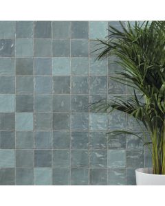 Πλακάκι Τοίχου 10*10 εκ. Γυαλιστερό Peronda Ceramicas Riad Glossy Aqua 