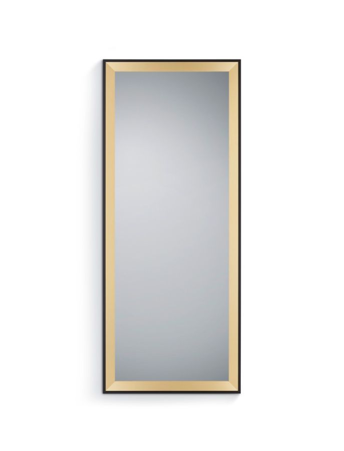 Καθρέπτης Ολόσωμος Π70*Υ170 cm Μαύρο-Χρυσό MDF Mirrors & More Bianka Gold Black 1610380