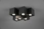 Σποτ Εξάφωτο 6xGU10 Μαύρο Χρώμα Trio Lighting Fernando 604900632