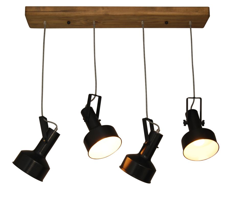 HL-243S-4P FARCOM BLACK PENDANT HOMELIGHTING 77-3050