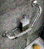 Λαβή Λουτρού Αριστερή με Σαπουνοθήκη W42xD10,5xH16,5 cm Black Mat Sanco Grab-Bars 0402-M116