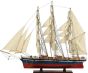 Ξύλινο Καράβι Ιστιοφόρο Cutty Sark 150x23xH124cm Χρώμα Μπλε-Κόκκινο 31121