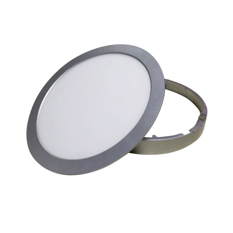 SILVER LED ROUND PC SLIM PANEL 26W 3000K 1830Lm230V Φ295Ra80 ACA STHERON2630R