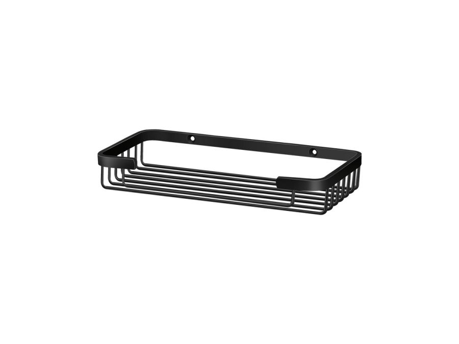 Σπογγοθήκη Παραλληλόγραμμη Black Mat Sanco Shower Baskets 0303-M116 