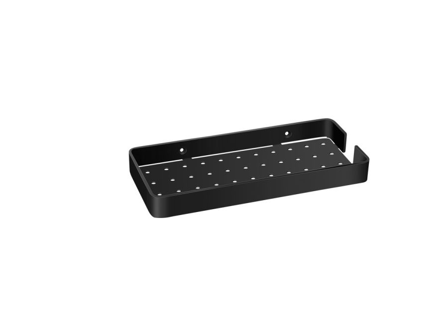 Σπογγοθήκη Ίσια W24xD10,5xH2,5 cm Black Mat Sanco Shower Shelves 0342-M116