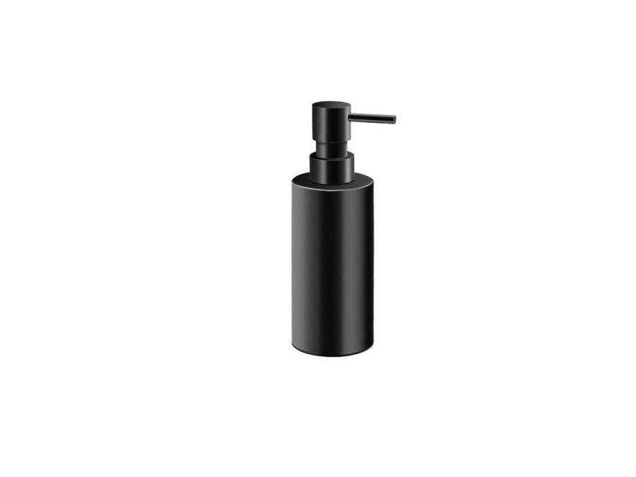 Dispenser Αντλία Σαπουνιού Επιτραπέζια 6x6x17,5 cm 500ml Brass Black Mat Sanco Metallic Bathroom Set 90351-M116-500