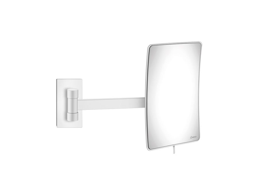 Καθρέπτης Μεγεθυντικός Επτοίχιος Μεγέθυνση x3 White Mat Sanco Cosmetic Mirrors MR-305-M101