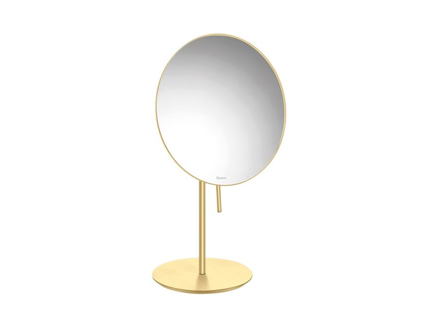 Καθρέπτης Μεγεθυντικός Επικαθήμενος Ø20 εκ. x3 Brushed Brass Sanco Cosmetic Mirrors MR-703-AB12