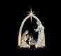 Φάτνη 3D Tinsel Set of Holy Family Nativity 26x30x310cm 500LED Λαμπάκια Θερμό 4,5VDC  IP44 5m ACA X0750014104