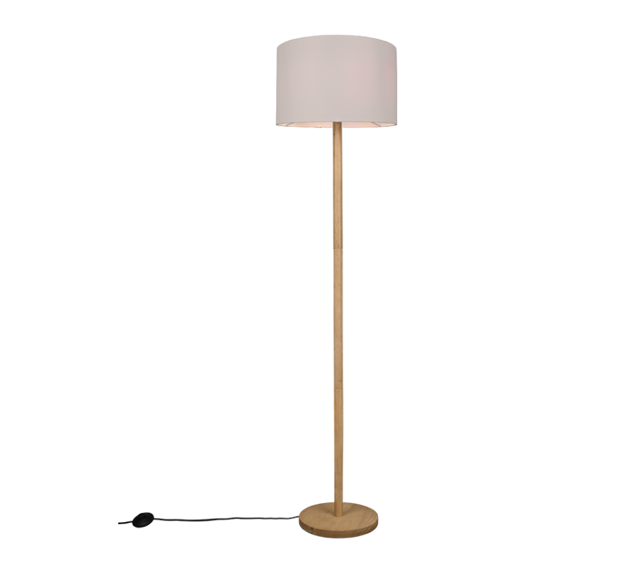 Φωτιστικό Δαπέδου Ξύλο Natural Finish 40xH162cm 1xE27 Trio Lighting Korba 401200101