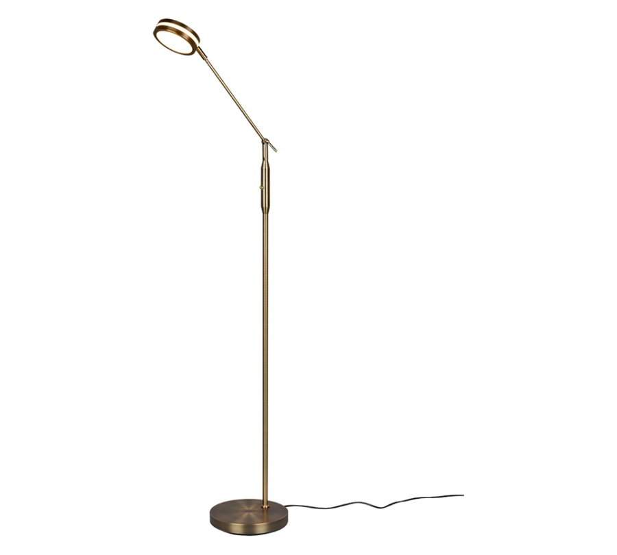 Επιδαπέδιο Φωτιστικό H133cm Led 6,5w 2700-3200-4000K 650lm Old Brass Trio Lighting Franklin 426510104