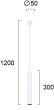 Φωτιστικό Κρεμαστό Led 10 w 3000K 750 lm Beam Angle 24° Αλουμίνιο Λευκό Viokef Nestor 4214300