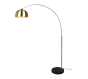 Φωτιστικό Δαπέδου 38xH200cm 1xE27 Brass Matt -Βάση Μαύρη Trio Lighting Argentina 411700108