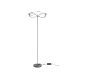 Φωτιστικό Δαπέδου Nickel Matt 52xH175cm  LED 31w 3000K 4100lm Trio Lighting Charivari 421210107