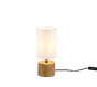 Πορτατίφ με Λευκό Καπέλο και Καφέ Βάση Trio Lighting R50171930