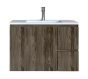 Έπιπλο Μπάνιου 80 εκ. με Νιπτήρα Χρώμα Pine Dark Sanitec Alba C 80