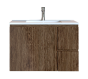Έπιπλο Μπάνιου 90 εκ. με Νιπτήρα Χρώμα Pine Dark Sanitec Alba C 90