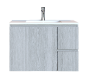 Έπιπλο Μπάνιου 100 εκ. με Νιπτήρα Χρώμα Noce Lirico Natural Sanitec Alba C 100