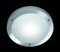 Πλαφονιέρα IP44 31xH8cm 1xE27 Χρωμέ Μέταλλο-Γυαλί Trio Lighting Condus 6801011-06