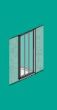 Πόρτα Ντουσιέρας 70 εκ. 1 Ανοιγόμενο, Προφίλ Χρώμιο, 6 χιλ. Κρύσταλλο Clean Glass, Ύψος 185 εκ. Axis Pivot PX70C-100