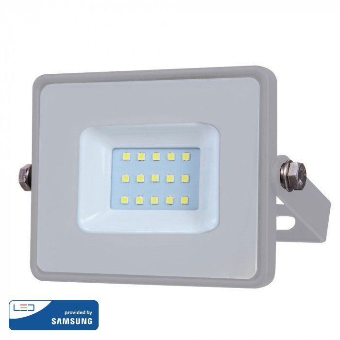 Προβολέας IP66  Γκρι Σώμα, Samsung Chip 10w Led 3000K V-Tac 430   