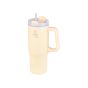 Θερμός Straw Tumbler XL 900ml Blossom Lilly White Estia Home Art Save the Aegean 01-28671