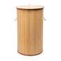 Καλάθι Απλύτων Bamboo Essentials Πτυσσόμενο Στρογγυλό 57lt  Estia Home Art 02-12823