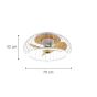 Ανεμιστήρας Οροφής Control Ø70xH32cm 72w DC 3CCT LED Fan Light in White Color Inlight Minnewanka 101000710