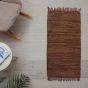 Δερμάτινο Χαλάκι 60x120cm Leather Flat Brown San Lorentzo 1372BBROWN 