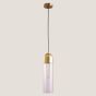 Φωτιστικό Κρεμαστό Ø10xH190cm 1xE14 220V 50/60Hz Gold & Clear Glass Eurolamp Arte Illumina 144-40012