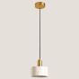 Φωτιστικό Κρεμαστό Ø15xH168cm 1xE27 220V 50/60Hz Gold & Marble White Eurolamp Arte Illumina 144-46004