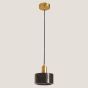 Φωτιστικό Κρεμαστό Ø15xH168cm 1xE27 220V 50/60Hz Gold & Marble Black Eurolamp Arte Illumina 144-46005